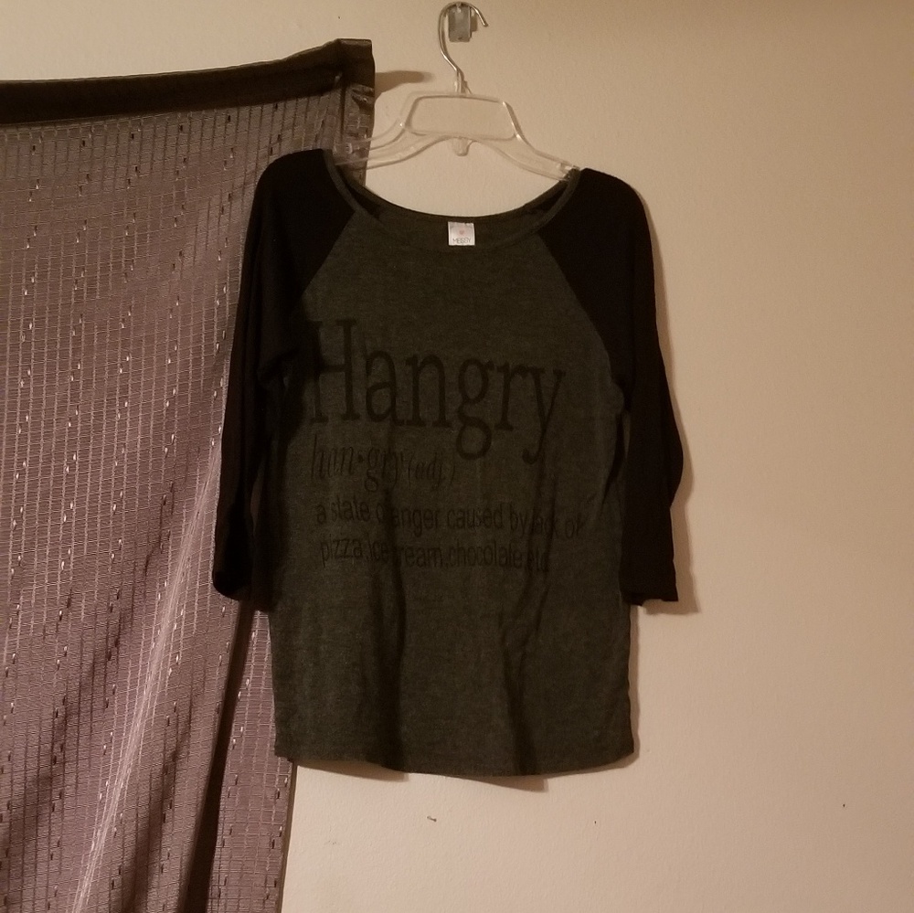 Hangry Long Sleeve Tee Black Girls